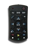 Total Control URC 1033 Slider 3 Universal Infrarot-Fernbedienung (Menüsteuerung) schwarz