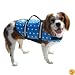 Paws Aboard Designer Doggy Life jacket Blue Polka Dot Up to 6 lbs. XXS