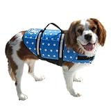Paws Aboard Designer Doggy Life jacket Blue Polka Dot Up to 6 lbs. XXS