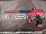 NEW DANGEROUS POWER FUSION LE BRICK RED PAINTBALL MARKER
