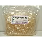 1 Bag Bulk Wholesale 1000 "00" Empty Gelatin Capsules