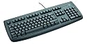 Logitech Deluxe 250 Tastatur PS/2 schnurgebunden schwarz OEM (deutsches Tastaturlayout, QWERTZ)