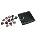 GUITAR PICK POUCH COMPLETE WITH 12 ASSORTED ROCK PLECTRUMS
