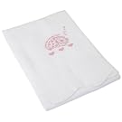 Baby Girl Teddy Bear Embroidery Shawl, Babies 100% Cotton Allergy Free Shawl