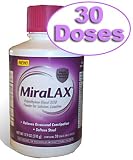30 Once-Daily Doses - MiraLax Polyethylene Glycol 3350 Powder for Solution-Laxative, Original Prescription Strength, 17.9 Ounces