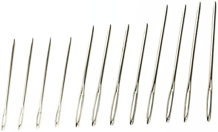 CHENSHI Sewing Stainless Steel Needles,Large-Eye Blunt Needles (12pcs)