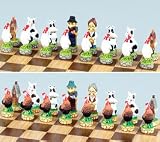 Farmland Chess Set, King:3-1/4