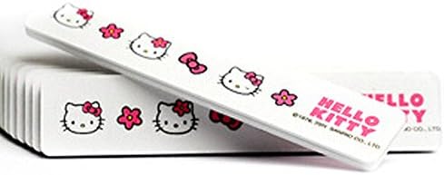 Hello Kitty Womens Acrylic Nail Art Tips Buffer Buffing Sanding Block Double Side Nail Files