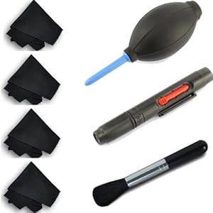 7 in 1 generic Lens Cleaning Pen and Professional Air Blower Cleaner and clean cloth for DSLR Camera lens