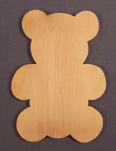 Functional Wooden Household Items - 'TEDDY BEAR' Cutting Board - Solid Hard Maple