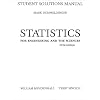 Student Solutions Manual for Statistics for Engineering and the Sciences