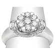 14K White Gold Diamond Ring - 1.00 Ct.