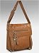 Jessica Simpson Delfina Flap Messenger Shoulder,Russet,one size