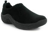 Womens Black Slip On Casual Moccasin Shoes