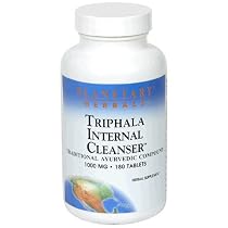 Planetary Herbals Triphala Traditional Ayurvedic Purifier, 1000 mg, 180 Tablets (Pack of 2)