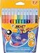 BIC KIDS Couleur Felt Tip Pens Ultra-washable Water-based Medium Tip Assorted Ref 841798 [Pack 12]