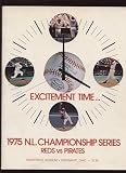 1975 NLCS Program Pirates @ Cincinnati Reds 3 Auto EXMT - Autographed MLB Magazines