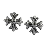 Stud Earrings Sterling Silver - Gothic Suns
