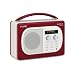 Evoke-Mio DAB/FM Radio in Cherry Leather Effect