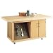Diversified Woodcrafts EMWB-6 Flexible Mobile Workbench with Swivel Casters, Maple Top, 60" Width x 28-1/4" Height x 28" Depth