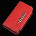 Red Detachable PU Leather Wallet Card Case & Back Cover With Detachable Hand Strap Wristlet and Card Slot Holder For Apple iphone 5 / 5S