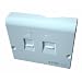 Pressac NTE5 compatible ADSL filtered faceplate Image of Pressac NTE5 compatible ADSL filtered faceplate