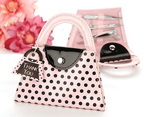Kate Aspen 'Pink Polka Purse' Manicure Set, Pink