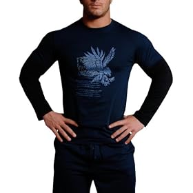Intimo Mens Knit Pant With Double Layer Long Sleeve T-Shirt Set by Intimo