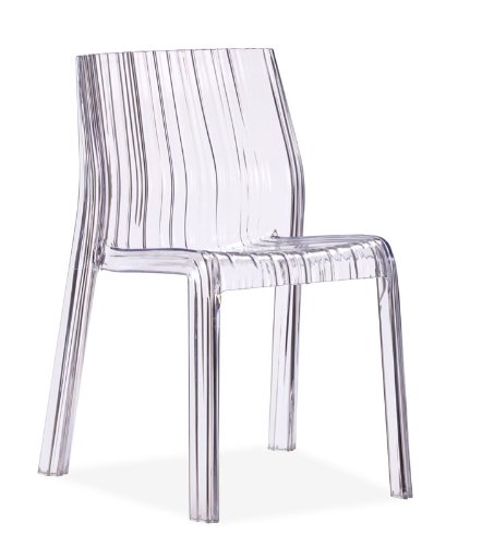 Zuo Modern Ruffle Dining Chair Transparent (Set of 4) Zuo Modern Ruffle Dining Chair Transparent (Set of 4)