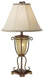 Franklin Iron Works Scroll Urn Night Light Table Lamp
