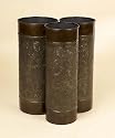 Tuscan Bronze & Gold Metal Umbrella Holder Stand