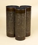 Tuscan Bronze & Gold Metal Umbrella Holder Stand