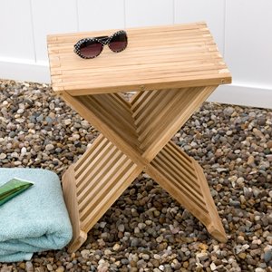 Teak Wood Folding Outdoor Seat