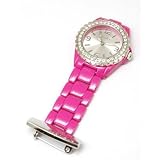 Henley Glamour Hot Pink Enamel Beauticians Fob Watch