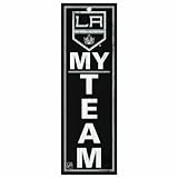 NHL Los Angeles Kings 4-by-13 Inch My Team Wood Sign