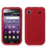 Red Silicone Rubber Gel Soft Skin Case Cover for Samsung Galaxy S 4G Phone  ....