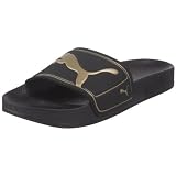 Puma King II Slide Sandal,Black/Team Gold,13 D(M) US