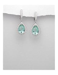 CZ Earrings In 92.5 Sterling Silver