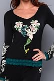 Ed Hardy Intimates Long Sleeve with lace details