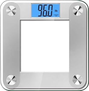 BalanceFrom High Accuracy MemoryTrack Plus Digital Bathroom Scale with 