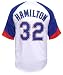 Majestic Jeff Hamilton Texas Rangers Embroidered Wheelhouse Jersey (XXL=52)