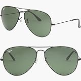 2011 RAY BAN Aviator Large Metal II Sunglasses Black