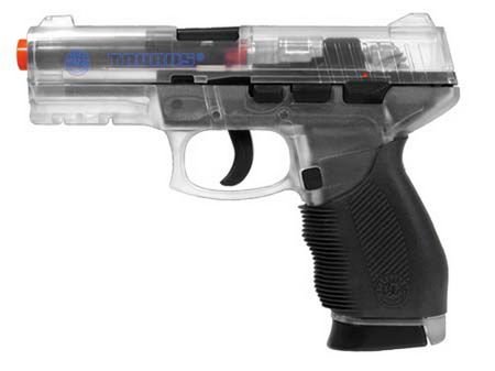 Childrens Toyshop  Sporting Goods : Taurus 247 C02 Airsoft Pistol Semi Auto Non Blowback Clear