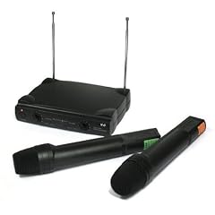Electronic-Star Doppel Funkmikrofon KomplettSet (80m Reichweite, 6h Betrieb, inkl. Batterie) ultrakompakt