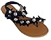 JJ Elegant Women's Fashion Hawaiian Flowers Gladiator Flat Sandals