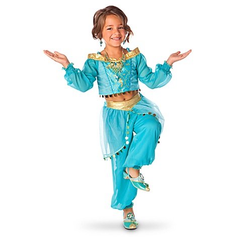 Disney Princess Jasmine Girls Costume Dress up Halloween 2pc Size S Small 5  6B0048KM4YI