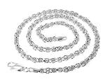 Sterling Silver 18 &acute; Inch Byzantine 3mm Chain Necklace - B0002X4P42