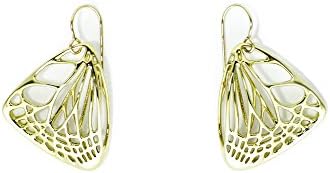 Butterfly Earrings Small Polished Brass