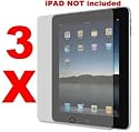 3X Clear LCD Scratch/Dust Resistant Screen Protectors For Apple iPad