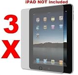 3X Clear LCD Scratch/Dust Resistant Screen Protectors For Apple iPad